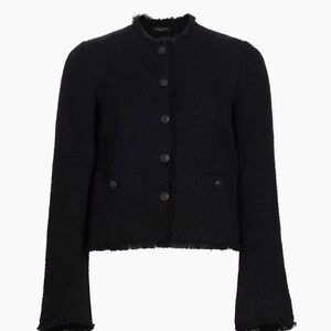 NEW WITH TAGS Rag & Bone Carmen Fringe Tweed Jacket in Black size 2